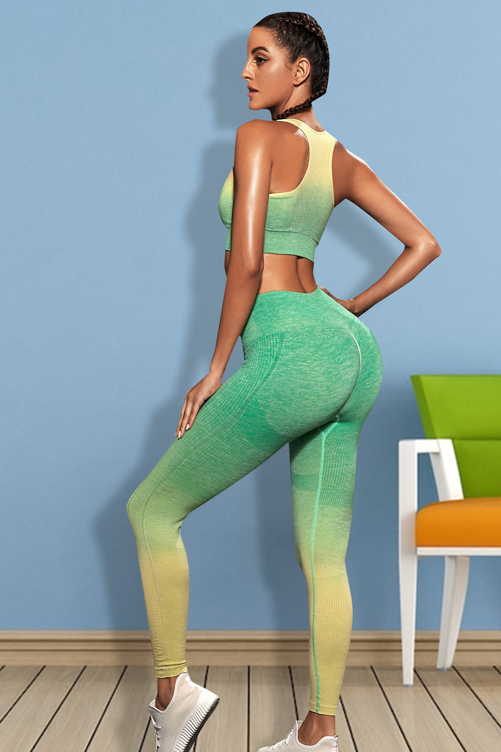 Women's Gradient Leggings and Tank Set"?