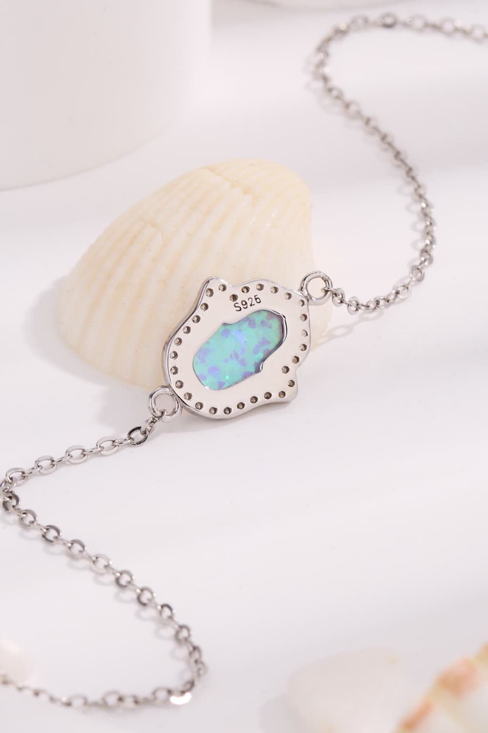 Women's Opal Sterling Silver Bracelet