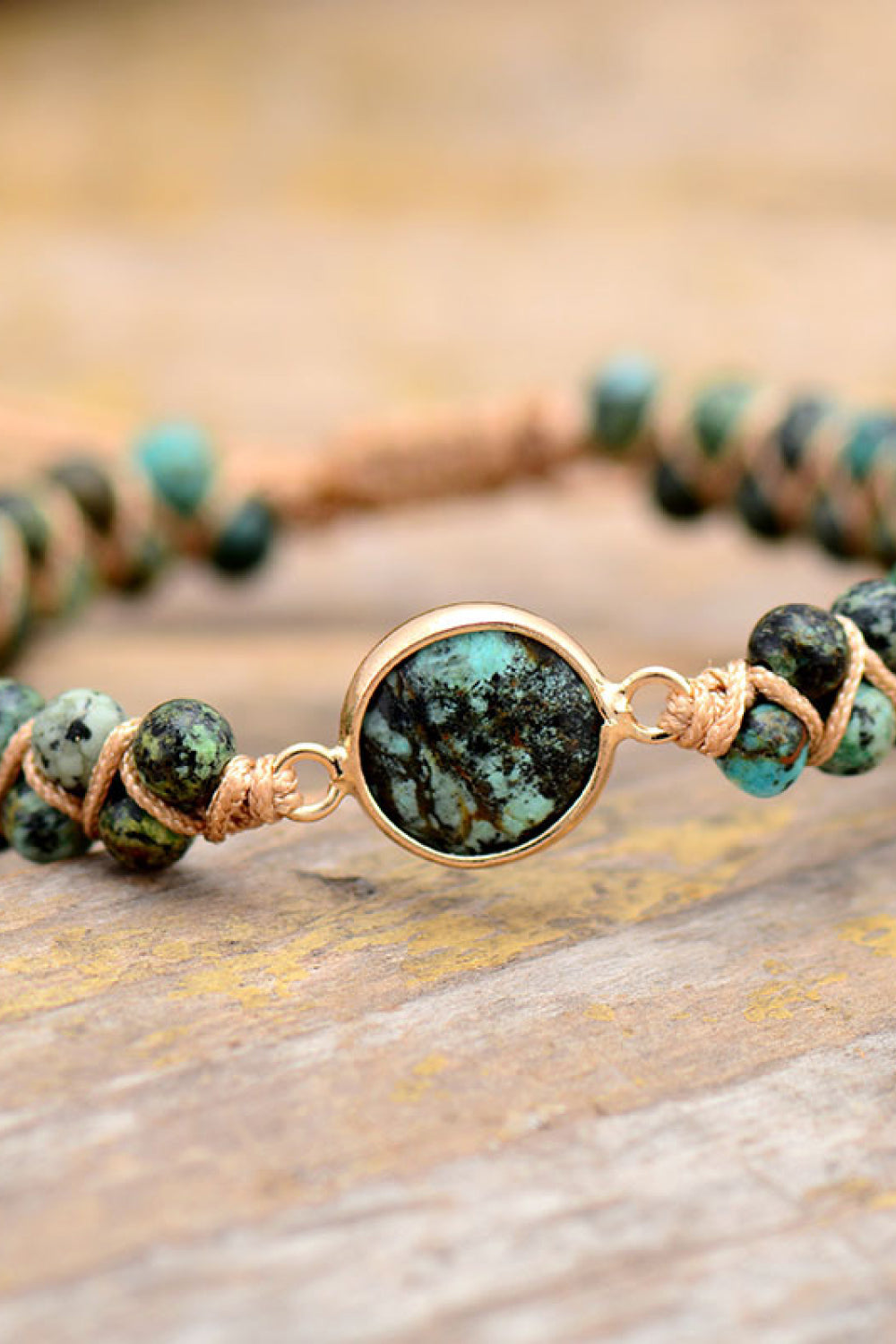 Women's Handcrafted Copper Beaded Bracelet