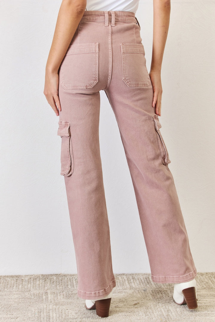 Women's Cargo Wide Leg Jeans