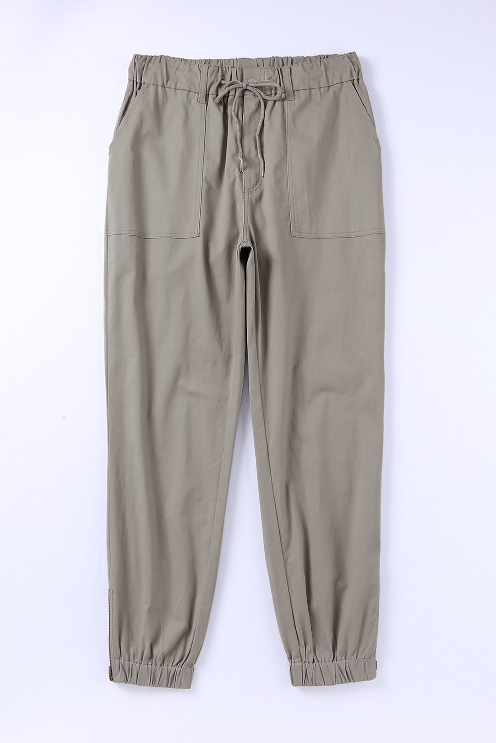 Women's Comfortable Drawstring Side Zip Pants