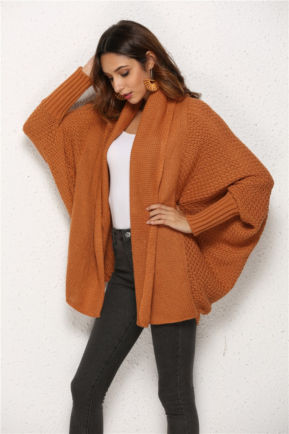 Women's Cozy Knit Batwing Sleeve Sweater