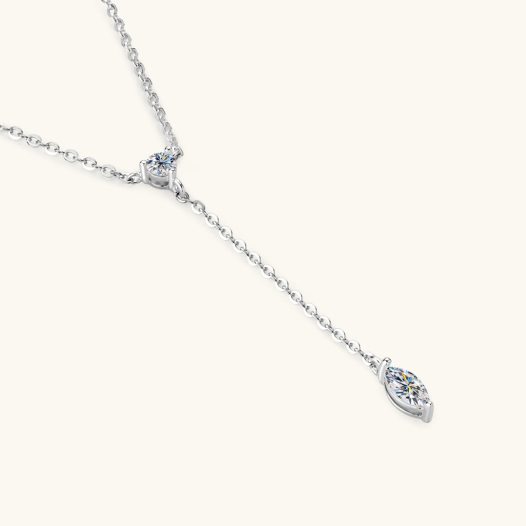 Women's Moissanite Sterling Silver Necklace