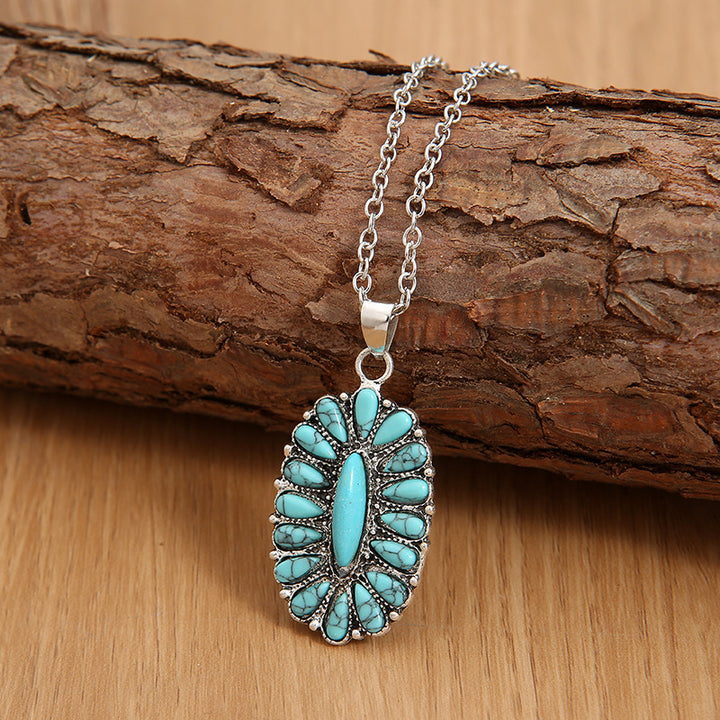 Women's Turquoise Pendant Necklace