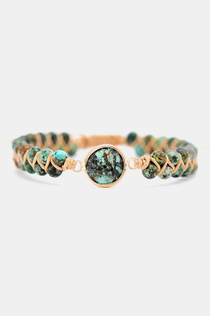 Women's Handcrafted Copper Beaded Bracelet