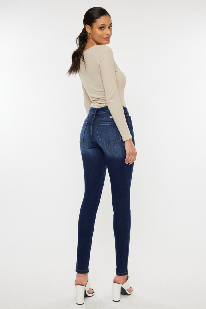 Women's Gradient Mid Rise Skinny Jeans