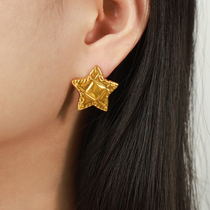 Women's Starry Night Titanium Steel Stud Earrings