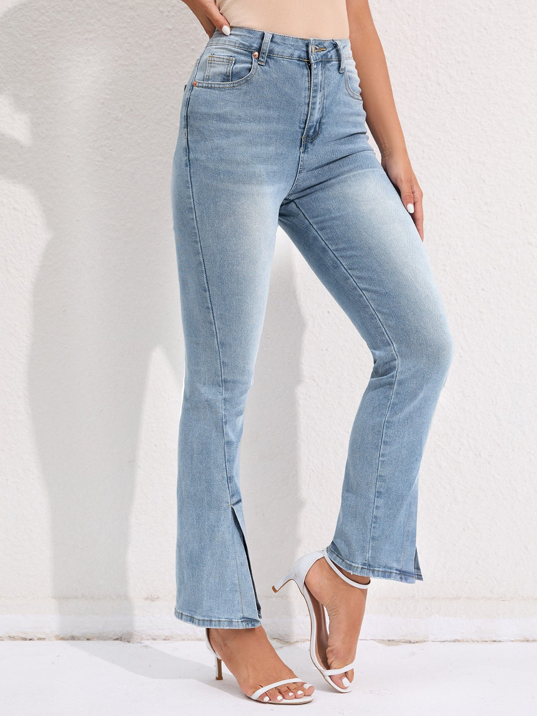 Women's Stylish Slit Pocketed Jeans