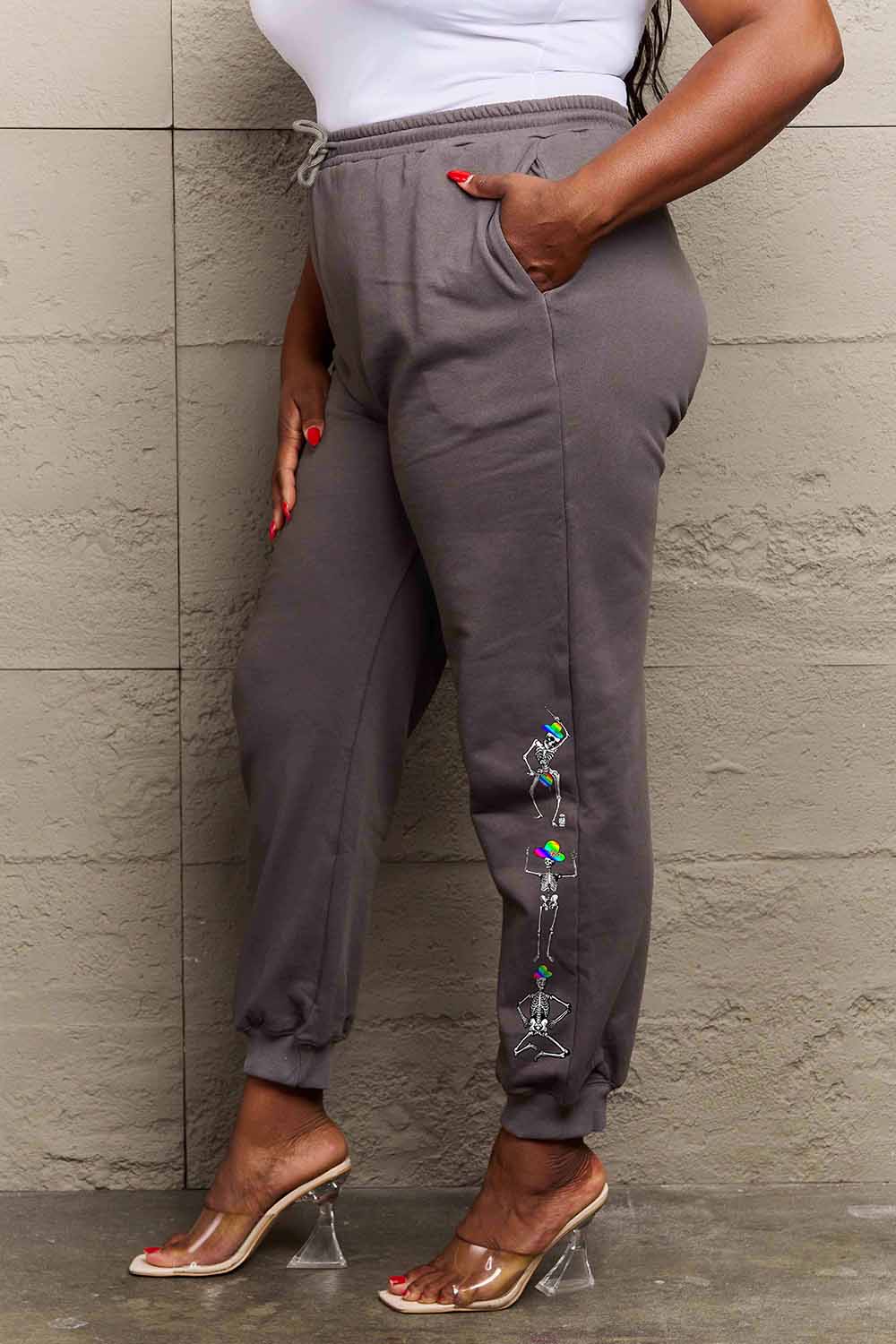 Women's Skeleton Print Sweatpants