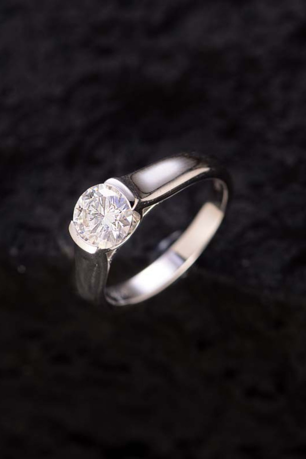 Women's Sterling Silver Moissanite Rings - 1.5 Carat Brilliance