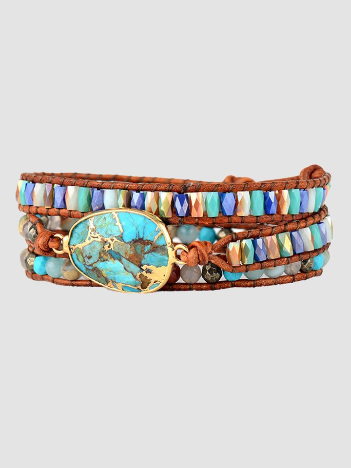 Women's Triple-Layer Stone Bracelet