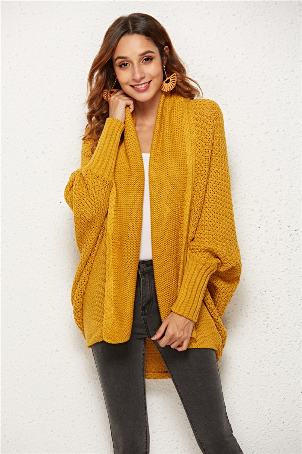 Women's Cozy Knit Batwing Sleeve Sweater