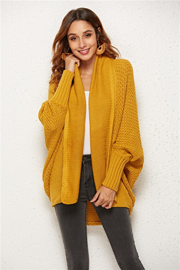 Women's Cozy Knit Batwing Sleeve Sweater