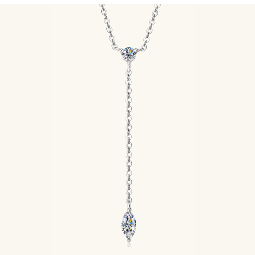 Women's Moissanite Sterling Silver Necklace