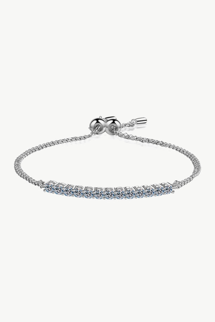 Women's Sterling Silver Moissanite Bracelet