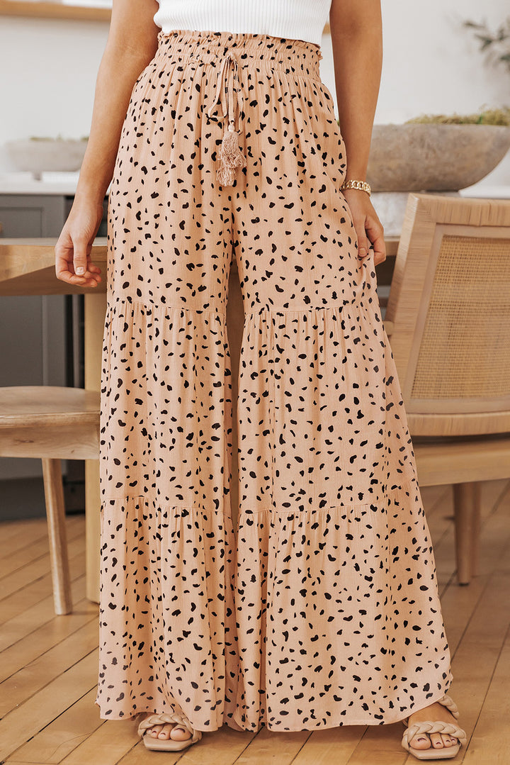 Women's Tiered Printed Pants