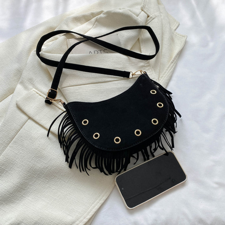 Fringe Detail Crossbody Bag