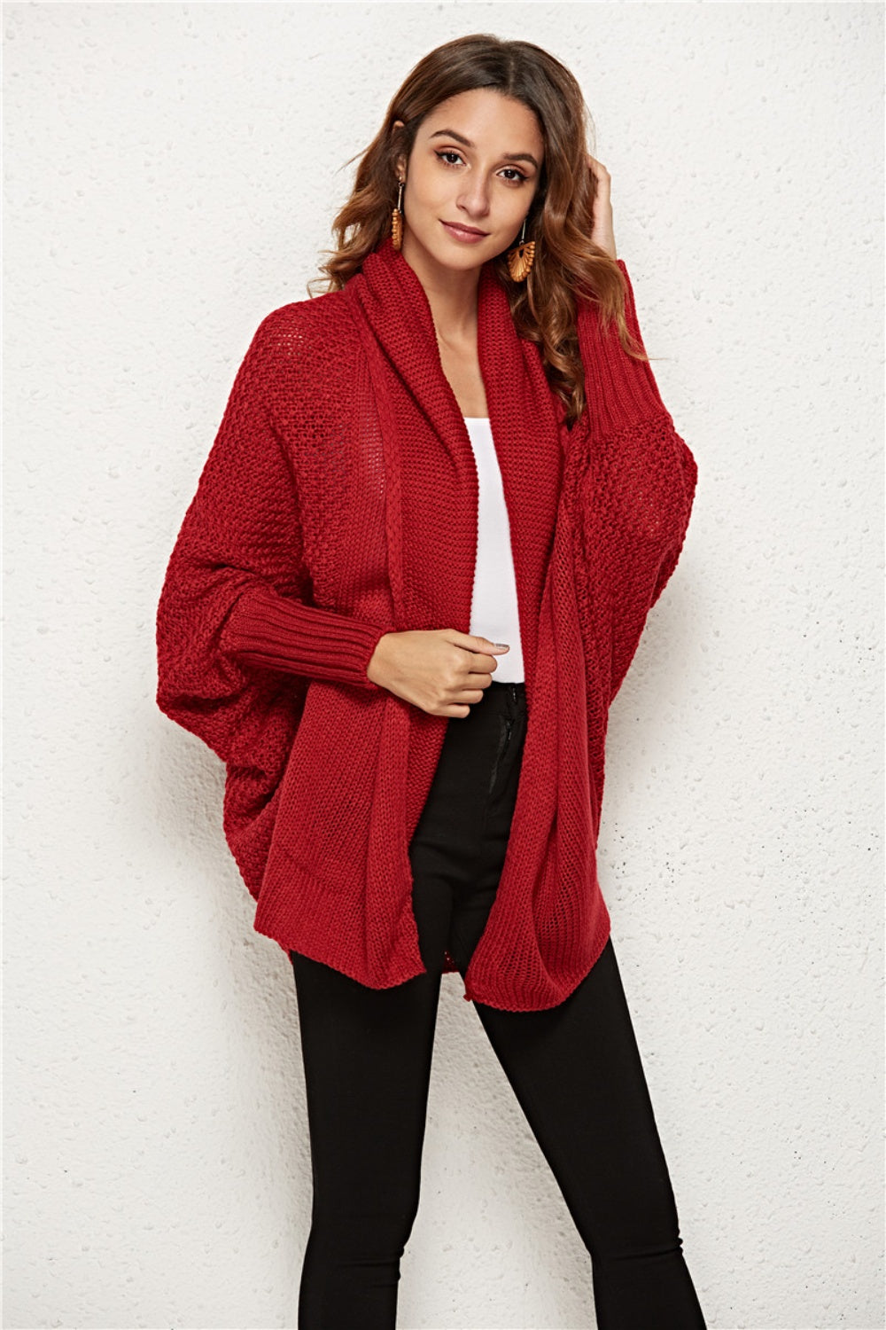 Women's Cozy Knit Batwing Sleeve Sweater