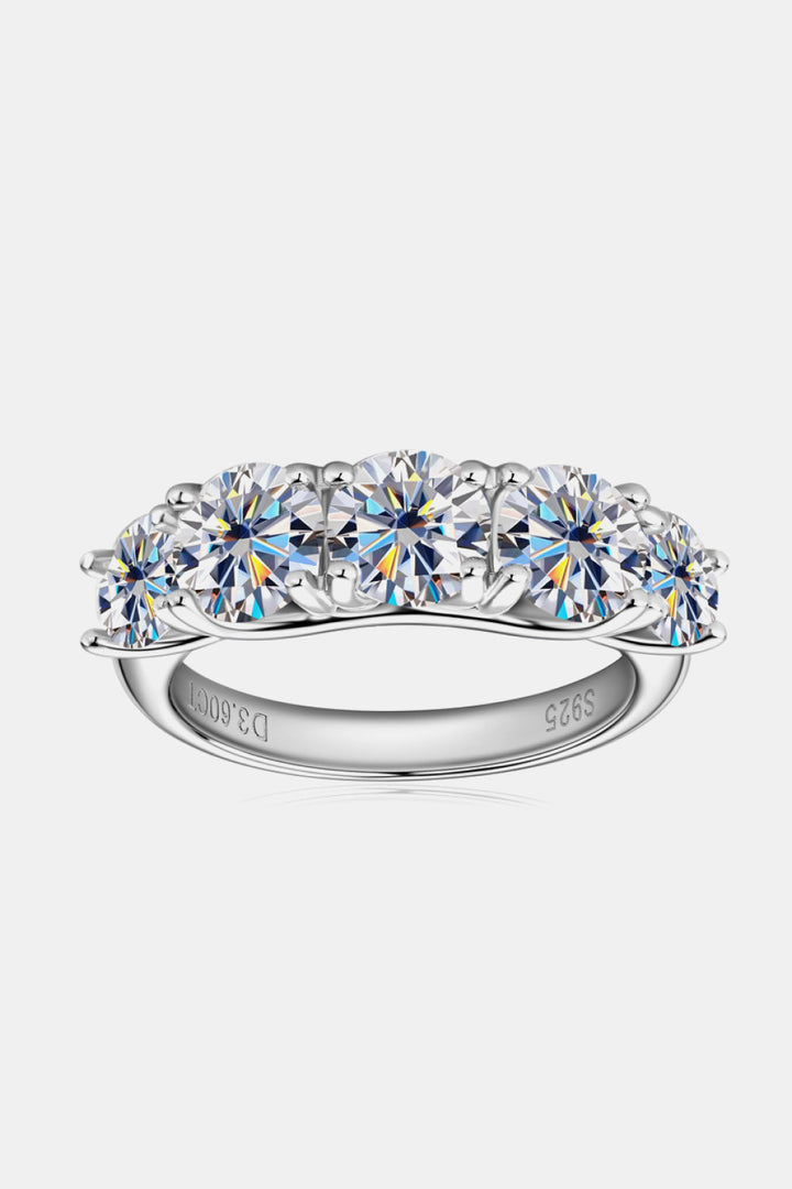 Women's Moissanite Half-Eternity Rings