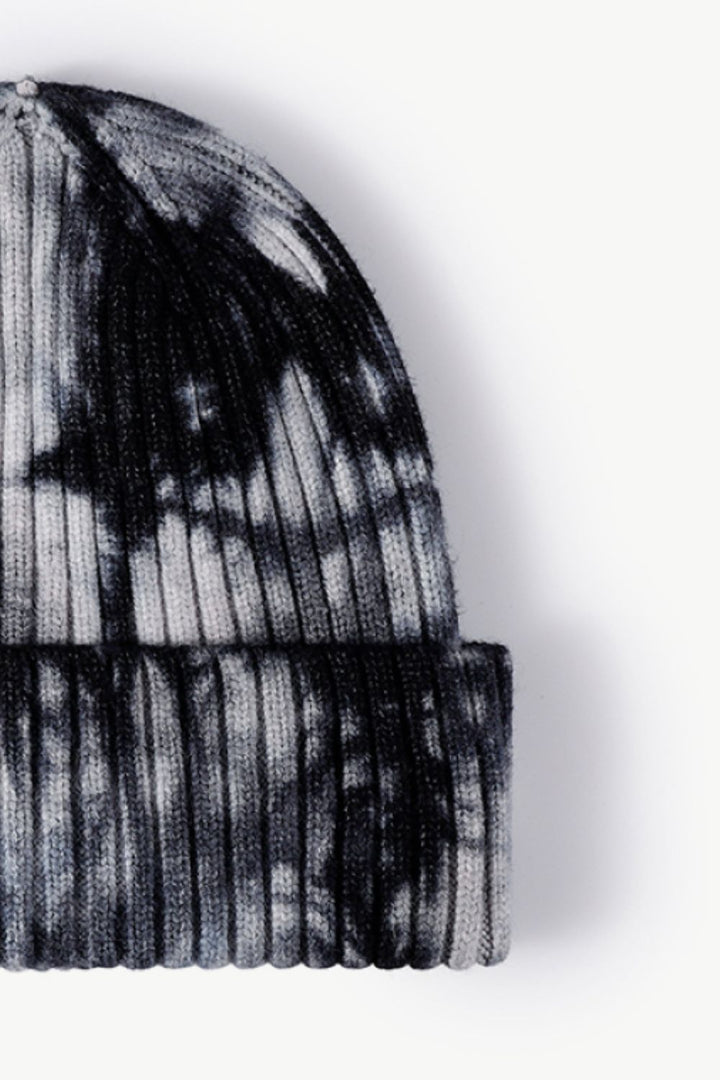 Tie-Dye Ribbed Cuffed Beanie