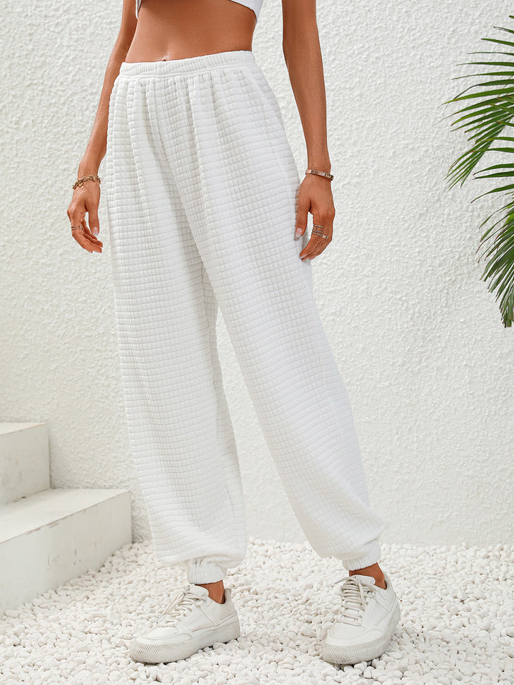 Women's Textured Pull-On Pants