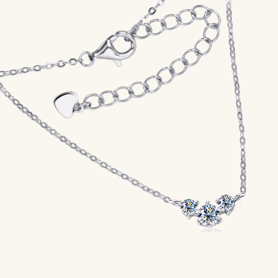 Women's Sparkling Moissanite Necklace