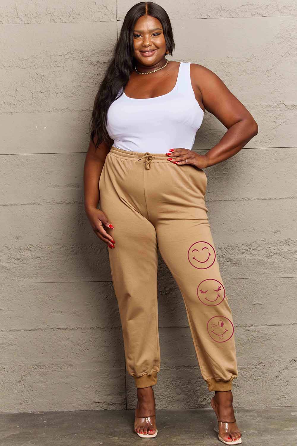 Women's Fun Emoji Print Lounge Pants