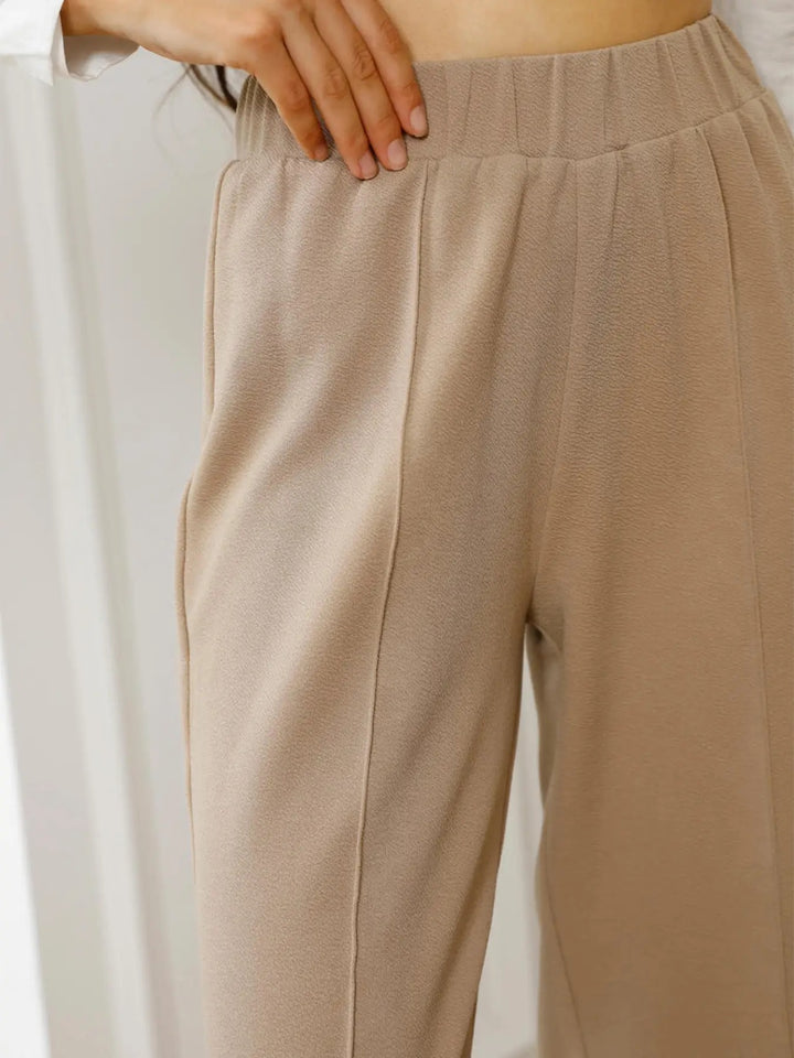 Women's Classic High Waist Straight Leg Pants