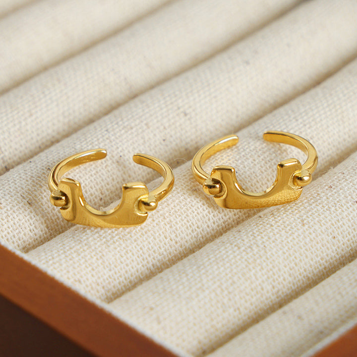 Women's Irregular Open Rings in 18K Gold Plating