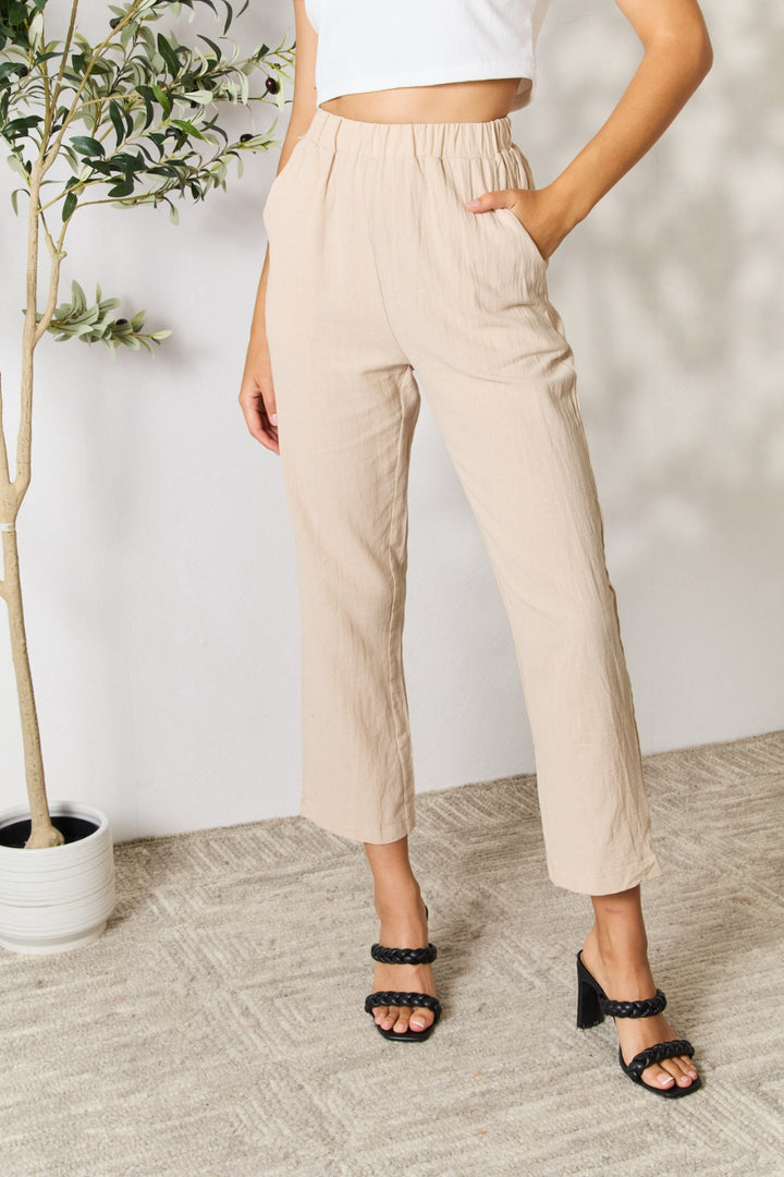 Women's Comfort Stretch Pull-On Pants with Pockets