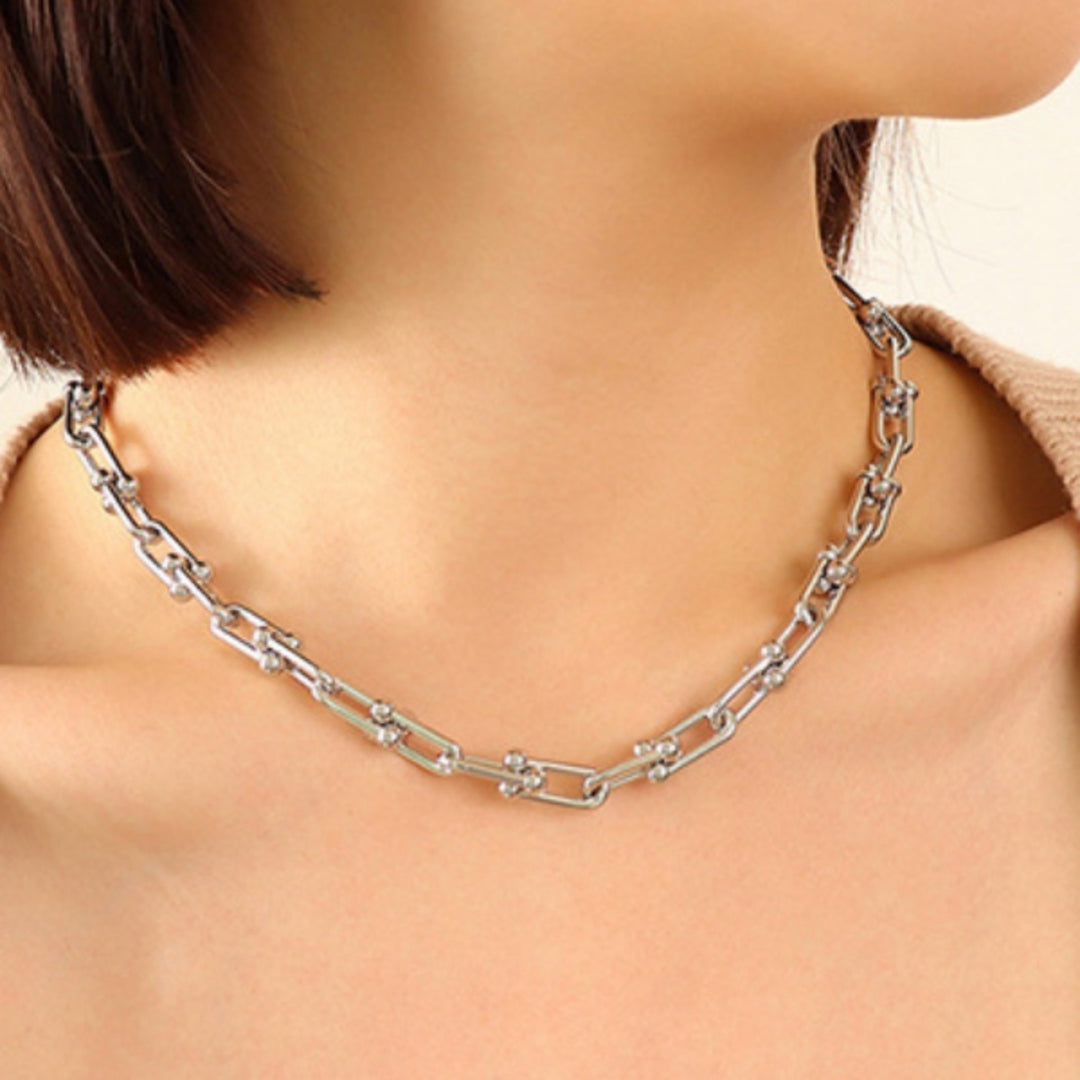 Women's Chunky Titanium Steel Necklace