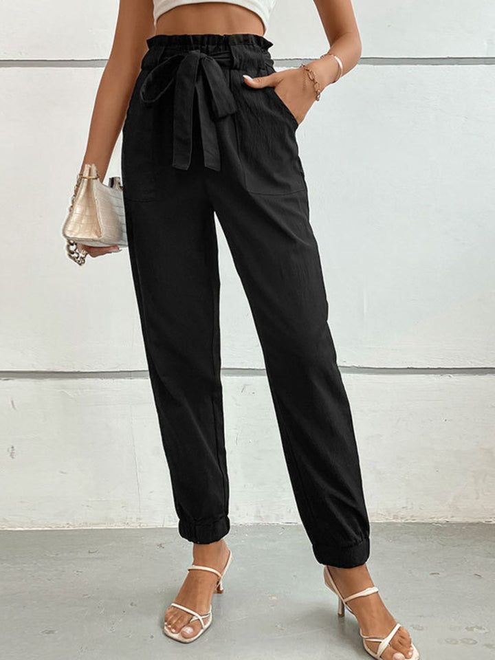 Women's Tie Front Long Pants