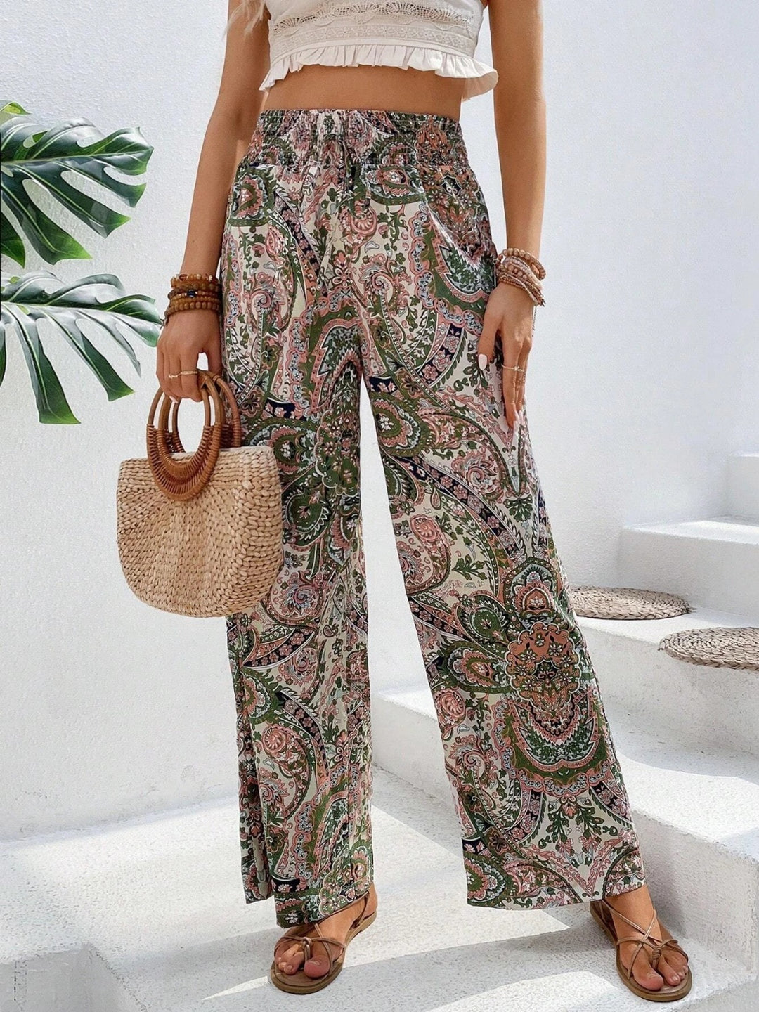 Women's Floral Print Palazzo Pants