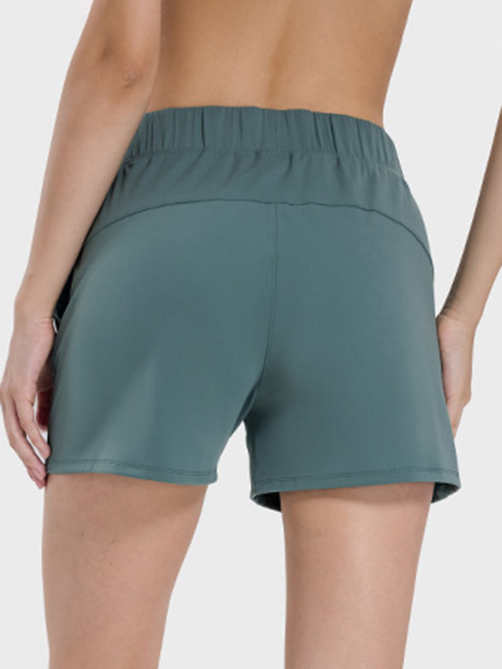 Elastic Waist Active Shorts