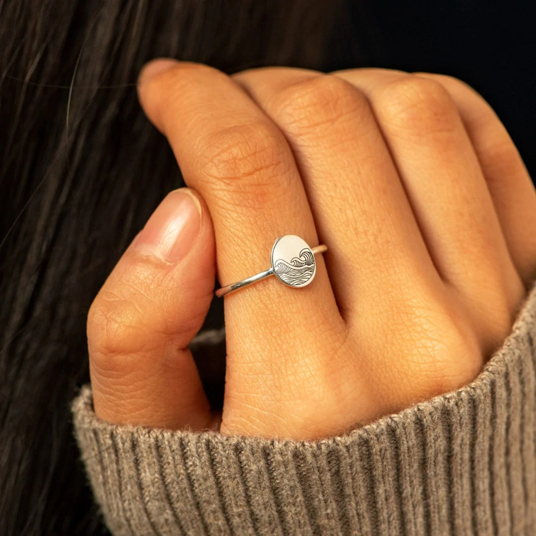 Women's Sterling Silver Signet Rings