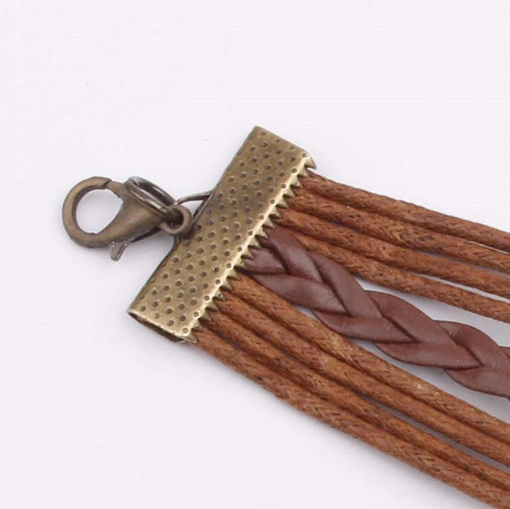 Women's Braided PU Leather Bracelet