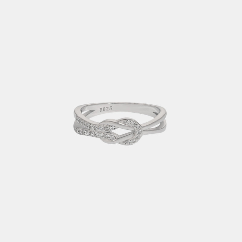 Women's Sterling Silver Zircon Ring