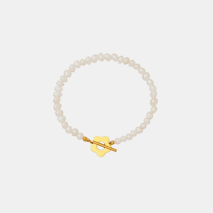 Women's Pearl Flower Bracelet