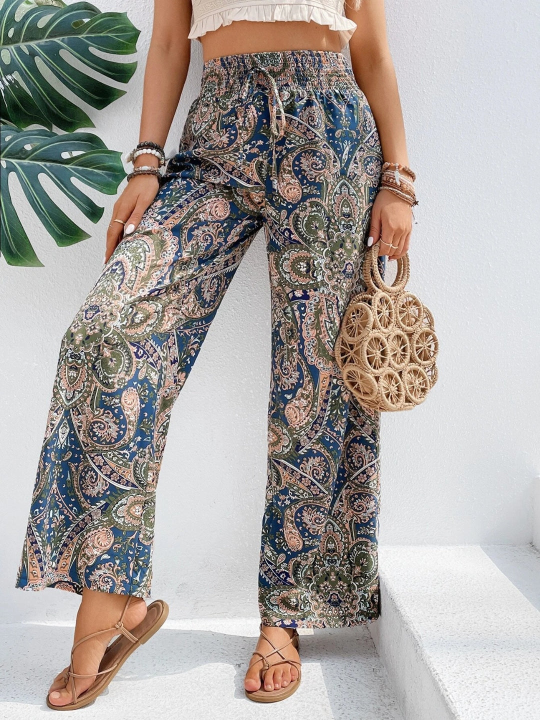 Women's Floral Print Palazzo Pants