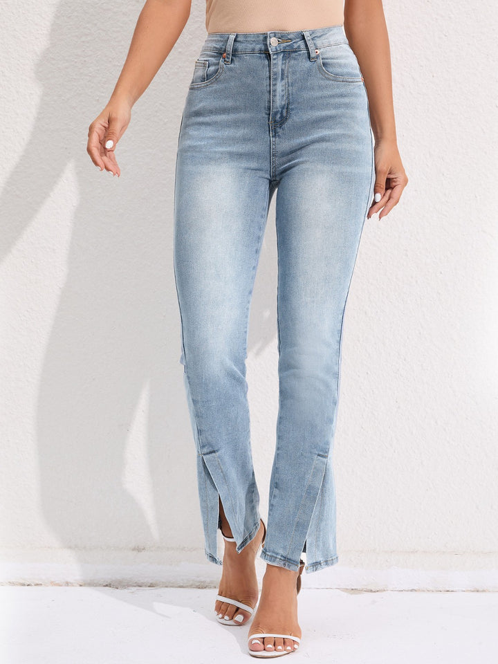 Women's Stylish Slit Pocketed Jeans