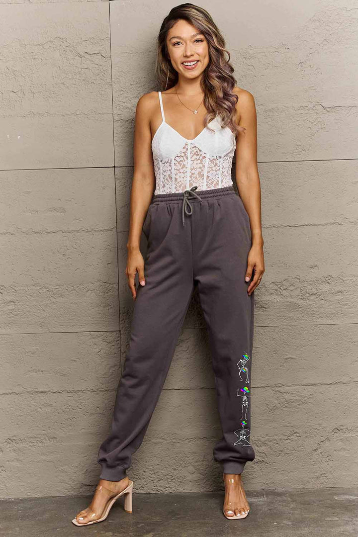 Women's Skeleton Print Sweatpants