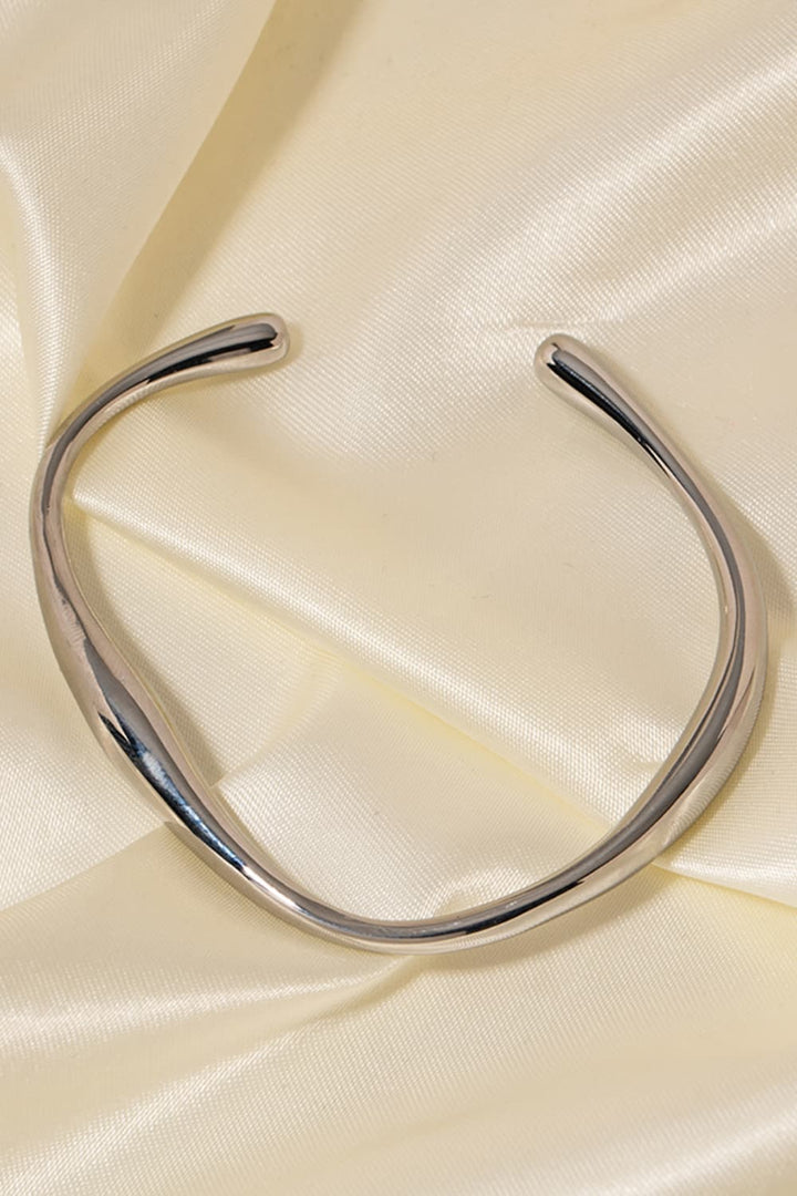 Women's Stainless Steel Open Cuff Bracelet