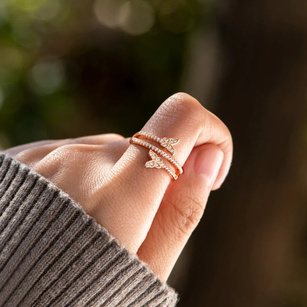 Women's Butterfly Zircon Ring (925 Sterling Silver)