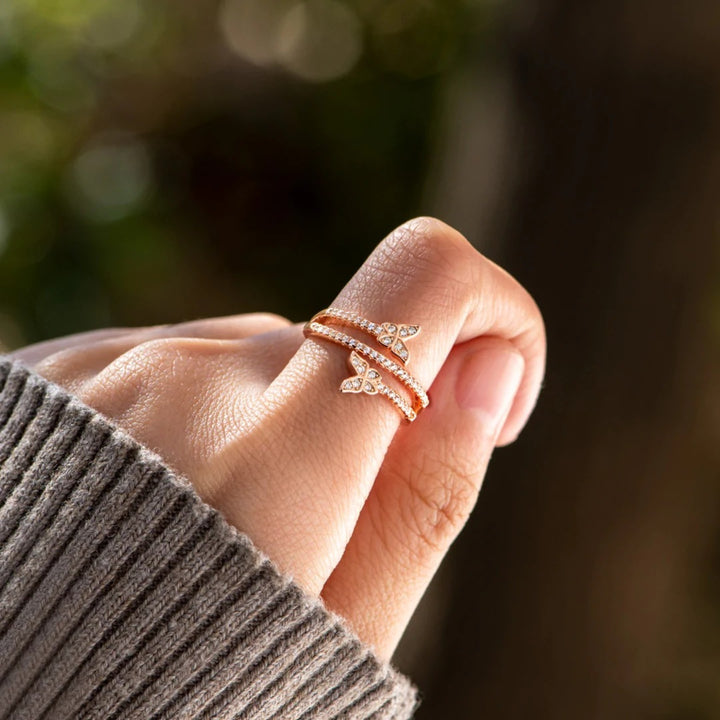 Women's Butterfly Zircon Ring (925 Sterling Silver)