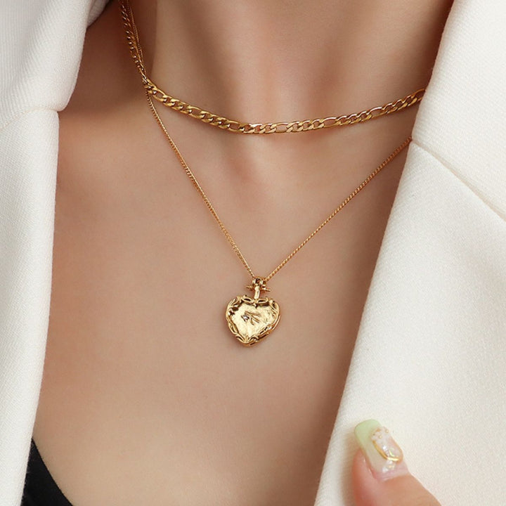 Women's Romantic Heart Pendant Necklace