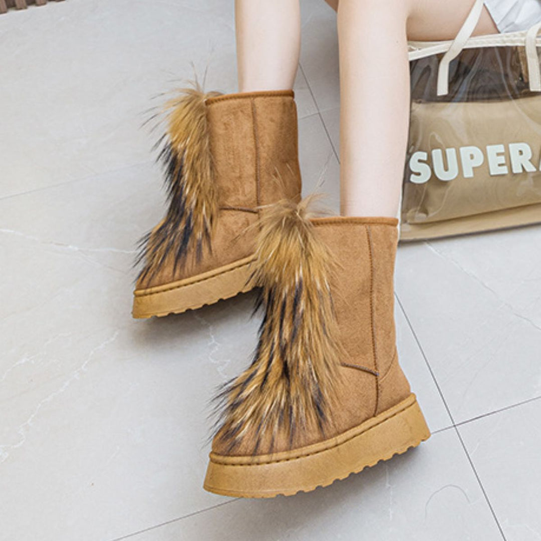 Thermal Suede Platform Boots