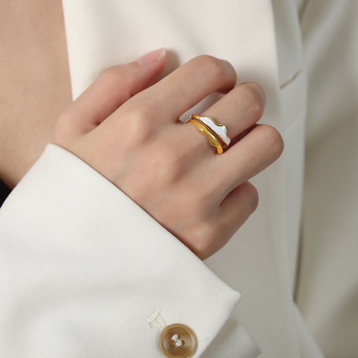 Women's Open 18K Gold-Plated Ring