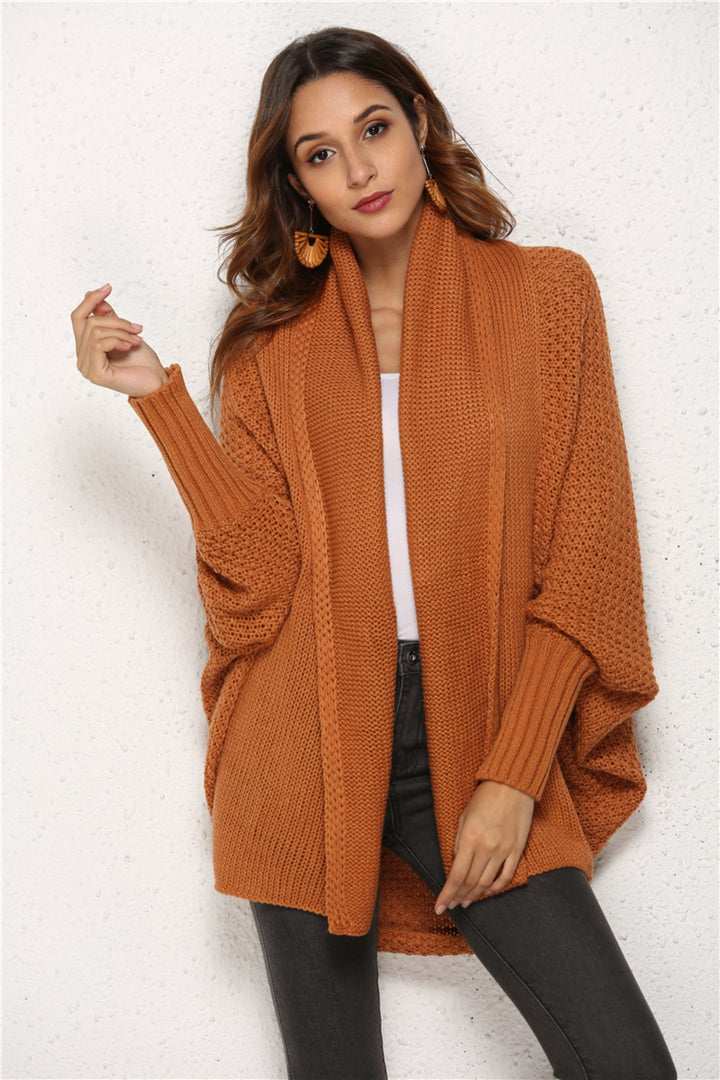 Women's Cozy Knit Batwing Sleeve Sweater