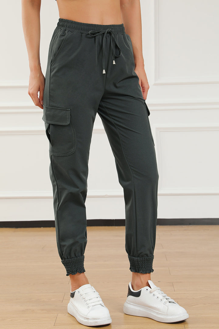 Women's Cozy Comfort Pants with Drawstring Waist and Pockets