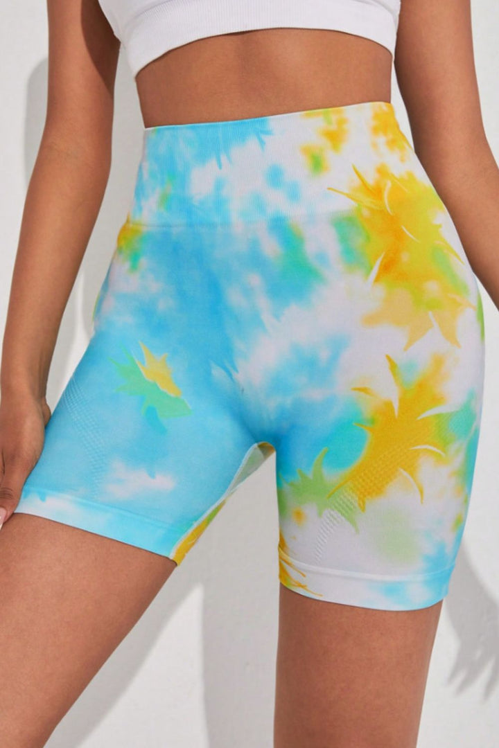 "Women's Tie-Dye Waistband Shorts"